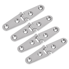 4 Pieces 316 Stainless Steel Boat Marine Deck Cabin Strap Hinge