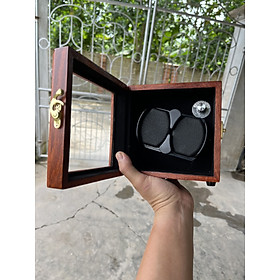 Gỗ Gõ Đỏ,Hộp 2 đồng hồ, 5 chế độ xoay, Made in Việt Nam Hộp xoay,Hộp Lắc, Hộp tích cót đồng hồ cơ Winder Watch