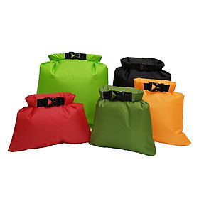 5Pcs Dry Bag Waterproof Bag Set Outdoor Storage Bag Lightweight Sturdy Mixed Colors 1.5L 2.5L 3.5L 4.5L 6L for Tour Canoe, Fishing, Rafting