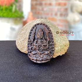 Mặt dây chuyền gỗ trắc Phật bản mệnh Thiên Thủ Thiên Nhãn