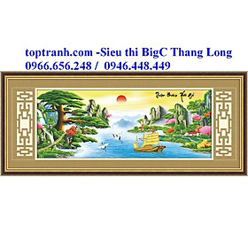 Mua Tranh thêu chữ thập 3D thuận buồm xuôi gió 222984 chưa thêu
