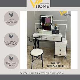 Mua Bàn trang điểm  bàn phấn kèm gương tích hợp đèn LED kèm nút cảm ứng thông minh và ngăn kéo để đồ tện lợi BTD-00066