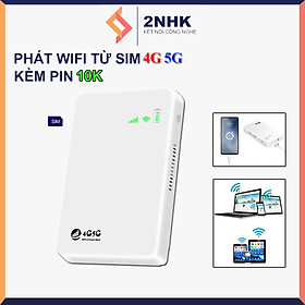 Mua Cục phát wifi từ sim 4G 5G kèm pin 10.000mA TP10000 phát liên tục 24 tiếng  tốc độ cao 300Mbps kết nối cho 10 thiết bị vô cùng tiện lợi - hàng nhập khẩu