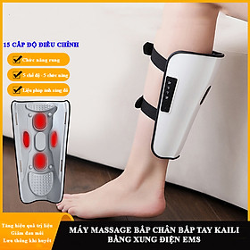 Máy massage bắp chân bắp tay xung điện EMS với 5 chế độ và chức năng kết hợp massage rung điều chỉnh 15 cấp độ