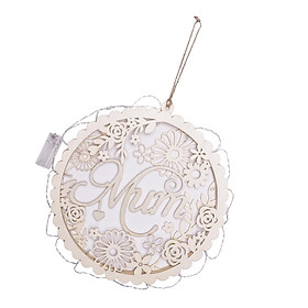''Mum'' Wooden Hanging Board Plaque String Light Mother's Day Birthday Gift