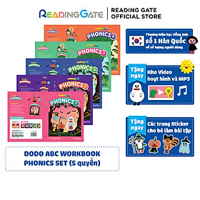 Hình ảnh Combo 5 Quyển Sách DODO ABC WORKBOOK - PHONICS SET READING GATE Cho Bé Từ 5 Đến 8 Học Ngữ Âm, Đánh Vần Tiếng Anh