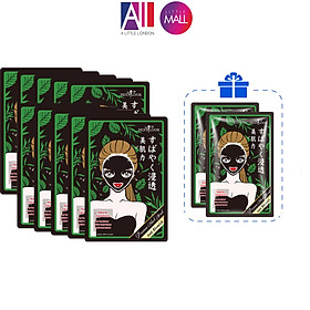 Set 10 mặt nạ đen tràm trà kiểm soát dầu và mụn Sexylook tea tree anti blemish TẶNG 2 miếng (Nhập khẩu)