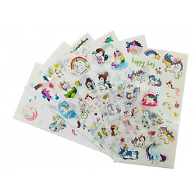 Nơi bán Bộ 6 tấm sticker trang trí Unicorn J08 - Giá Từ -1đ