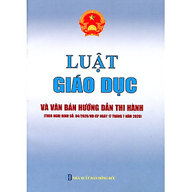 Sách Luật Giáo Dục Và Văn Bản Hướng Dẫn Thi Hành
