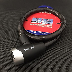 Mua Khóa xe đạp Tonyon TY 4529 dây cáp dài 0.8m x 15mm có 2 chìa - MSOFT