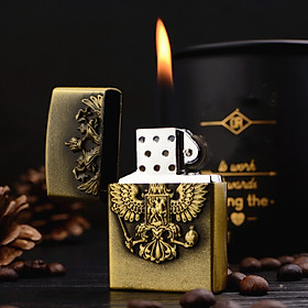 Mua Hộp Qụet Bật Lửa Gas Đá 666 Thiết Kế Họa Tiết Đẹp Độc Lạ ( Giao Màu Ngẫu Nhiên )