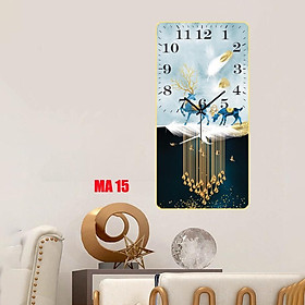 Mua Tranh Đồng Hồ Treo Tường tráng gương ️HOT️ Đồng Hồ Pha Lê Trang Trí Decor Nhà Cửa Phòng Khách kim trôi size 30x60