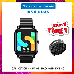 Đồng Hồ Thông Minh HAYLOU RS4 Plus - Màn hình 1.78'' AMOLED, Kháng nước IP68, Hỗ Trợ Đo SpO2 - Hàng Chính Hãng