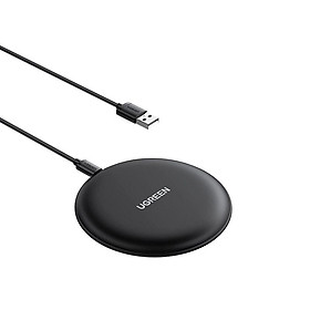 Ugreen UG80537CD186TK 15W Màu ĐEN Đế sạc không dây - HÀNG CHÍNH HÃNG