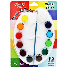 Bộ 12 Màu Vẽ Mỹ Thuật Queen WC-302 (6ml/Màu)