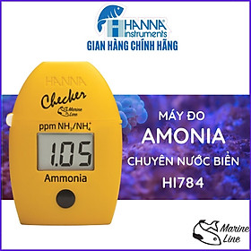 Máy Đo Kiểm Tra Nồng Độ Amonia Cho Bể Cá Nước Mặn HI784 Kèm Thuốc Thử Cho 10 Lần Đo - Hàng Chính Hãng