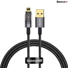 Cáp Sạc iPhone Tự Ngắt Gen2 Baseus Explorer Series dùng cho iPhone (Auto Power-Off, 2.4A Fast Charging & Data Cable) Hàng chính hãng