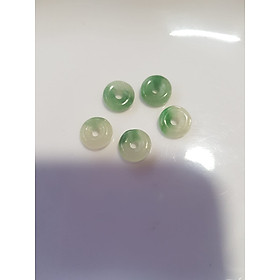 Bộ Trang sức Charm Vòng Tay gồm 5 đồng tiền may mắn tài lộc Chất liệu đá cẩm thạch xanh Ngọc trắng tự nhiên bóng đẹp Size hạt đk 9mm x đk cao 3mm x lỗ giữa đồng tiền 2mm nữ phối vòng tay và làm mặt dây chuyền đeo đẹp ạ