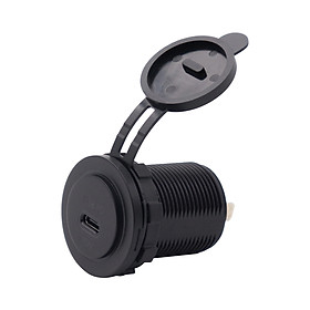 45W PD Type-C Car Charger USB Quick Charge 3.0 Type C Charger Socket for 12V/24V Car Boat Marine ATV Truck and