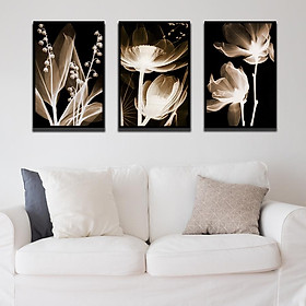 Mua Set 3 tranh Canvas Hoa 40x60 cm
