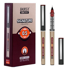 (Hộp 12 Cây)Bút Ký Tên Mực Nước Lỏng,Có 3 Màu-BAOKE/BK111