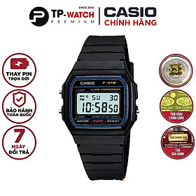 Hình ảnh Đồng Hồ Nam Dây Nhựa Casio Standard F-91W-1 Chính Hãng - F-91W-1DG Pin 7 Năm