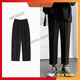Quần tây nam dáng Baggy ống suông vải Hàn cao cấp, quần âu nam co giãn thời trang AU01 - MS66
