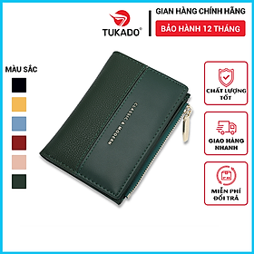 Ví Nữ Ngắn Mini Cầm Tay Chính Hãng TAILIAN Gấp 2 Nhỏ Gọn Phong Cách Hàn Quốc Da Cao Cấp Giá Rẻ TL09