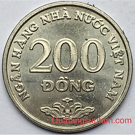 Mua Combo 5 Đồng Xu 200 Đồng Việt Nam 2003 Thật 100% + Kèm Holder sang trọng.