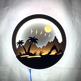 Đèn Treo Tường Trang Trí Cây Dừa DJ Đèn Gắn Tường LED