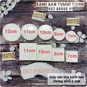 Mua Set 500 tờ giấy nến vuông/tròn làm bánh bao   hàng cao cấp
