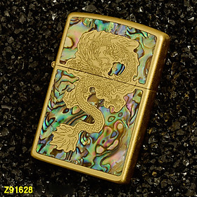 Mua Vỏ Hột Quẹt Bật Lửa Xăng Đá Zorro Z91628 Khảm Trai Họa Tiết Hình Rồng Đẹp Độc Lạ