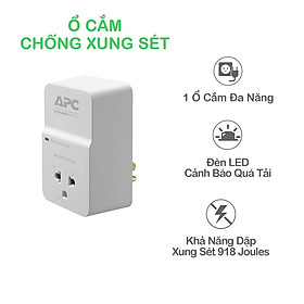 Ổ cắm chống sét 1 ổ cắm pm1w-vn - hàng chính hãng
