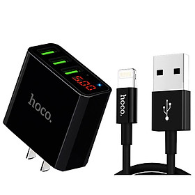 Mua Bộ Sạc Nhanh Cốc 3.0A Và Cáp Sạc Charging Data Cho Apple Lightning HOCO - Hàng chính hãng