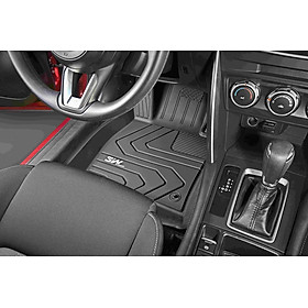 Thảm lót sàn xe ô tô Mazda CX5 2012+ đến nay chất liệu nhựa TPE đúc khuôn cao cấp Nhãn hiệu Macsim 3W,màu đen.,.