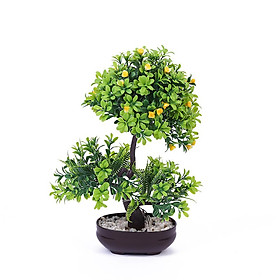 Artificial Flowers Plastic Plants Artificial Plants Bonsai Desktop Ornament for Home Bonsai Decoration