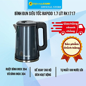 Mua Bình đun siêu tốc Rapido 1.7 lít RK1717 - Hàng Chính Hãng