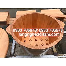 Mua Chậu gỗ ngâm chân- bồn gỗ ngâm chân( tặng thảo dược)