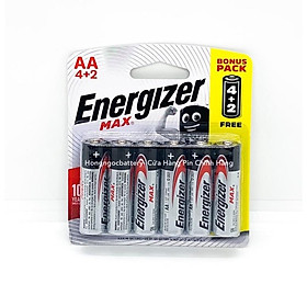 Vỉ 6 viên pin aa , pin aaa energizer max 1,5v alkaline - hàng chính hãng