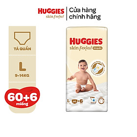 Tã/ Bỉm Quần Huggies Skin Perfect M/L/XL/XXL Super Jumbo Với 2 Vùng Thấm Giảm Kích Ứng Da