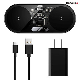 Mua Bộ đế sạc nhanh không dây 2 trong 1 Baseus Simple Wireless Charger Turbo Edition - Hàng Chính Hãng
