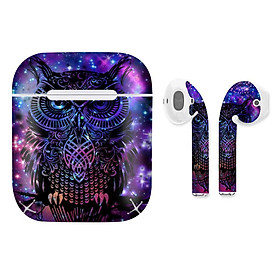 Mua Miếng dán skin cho AirPods in hình cú đa màu - atk376 (AirPods  1 2  Pro  TWS  i12)