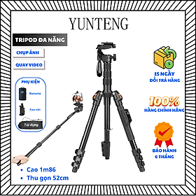 Mua Tripod Yunteng VCT-190 - Chân Đế Máy Ảnh  Điện Thoại  Tháo Rời Làm Gậy Selfie Kèm Remote Bluetooth - Hàng Chính Hãng