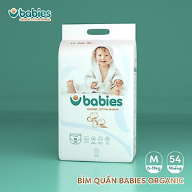 Tả dán Babies Organic size M 56 miếng (6-11kg)