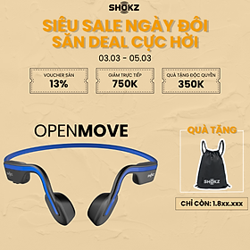 Mua Tai Nghe Bluetooth Thể Thao Truyền Âm Thanh Qua Xương SHOKZ OPEN MOVE S661  - Hàng chính hãng - Pin sử dụng trong 6 tiếng - Kháng nước IP55