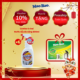 Combo 06 chai Nước Tẩy Đa Năng Mao Bao 600ml