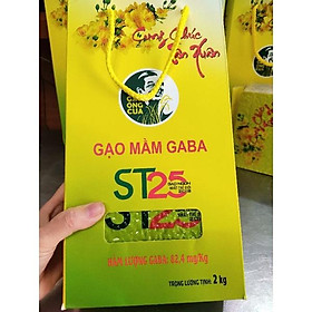 GẠO MẦM GABA ST25 HỒ QUANG CUA CHÍNH HÃNG hộp 2kg