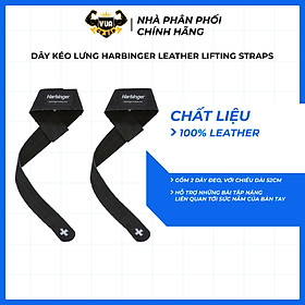 Dây Kéo Lưng Tập Gym Harbinger Leather (Da Thật)