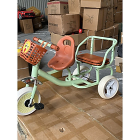 Xe đạp xích lô mã 211 dành cho 2 bé