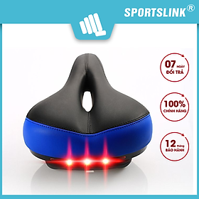 Yên xe đạp đệm dày độ đàn hồi tốt tích hợp đèn đuôi Bikeboy CR2032 Sportslink